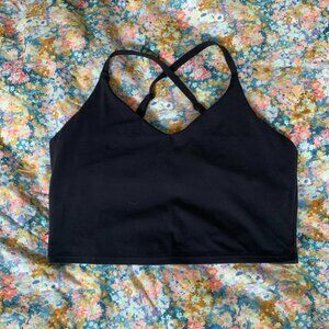 Athleta V-Neck Crop Bra with convertible straps